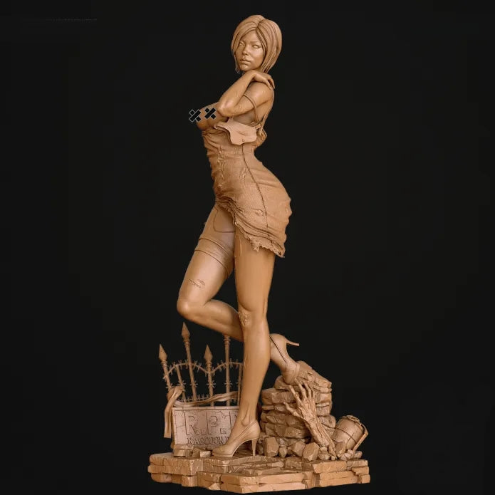Ada Wong NSFW Sculpture(75mm to 1000mm) - Unassembled/Unpainted/3D Print