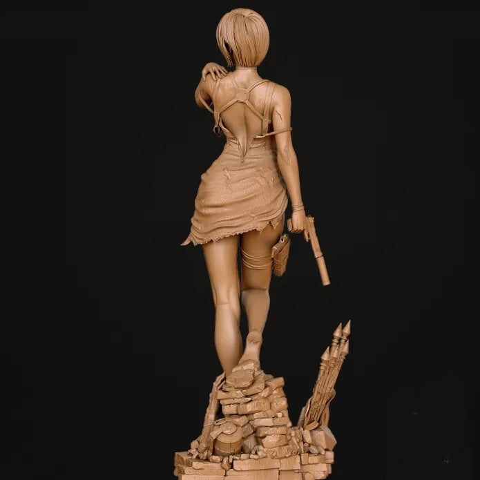 Ada Wong NSFW Sculpture(75mm to 1000mm) - Unassembled/Unpainted/3D Print