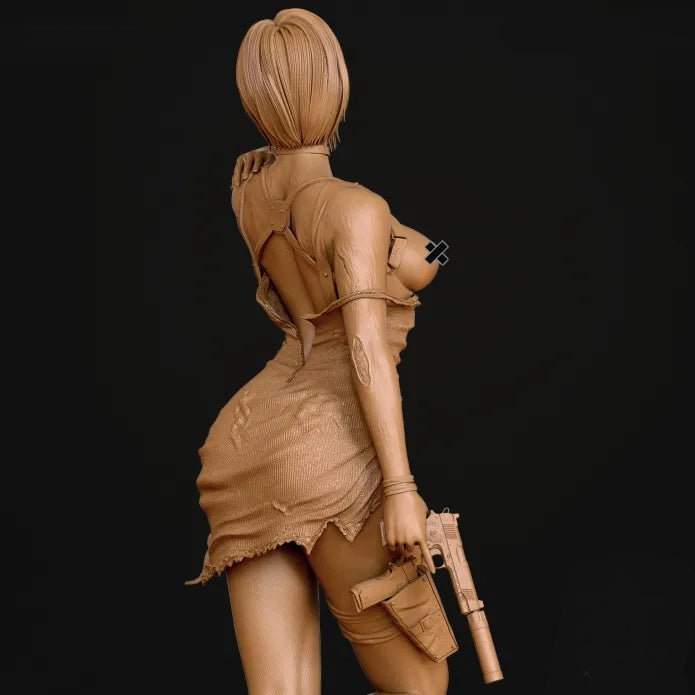 Ada Wong NSFW Sculpture(75mm to 1000mm) - Unassembled/Unpainted/3D Print