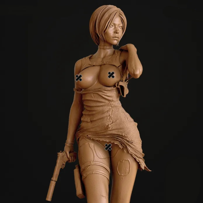 Ada Wong NSFW Sculpture(75mm to 1000mm) - Unassembled/Unpainted/3D Print