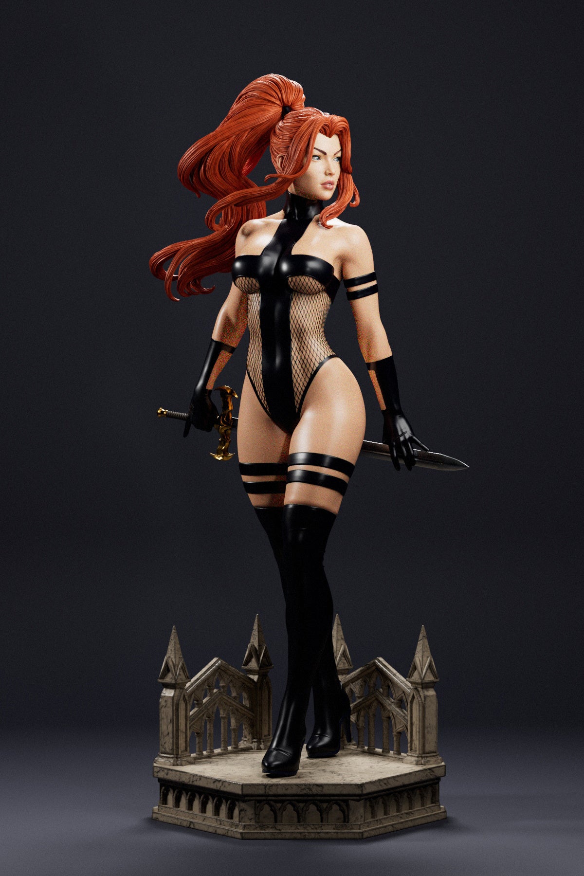 Avengeline Sculpture (75mm to 500mm) - Unassembled/Unpainted/3D Print