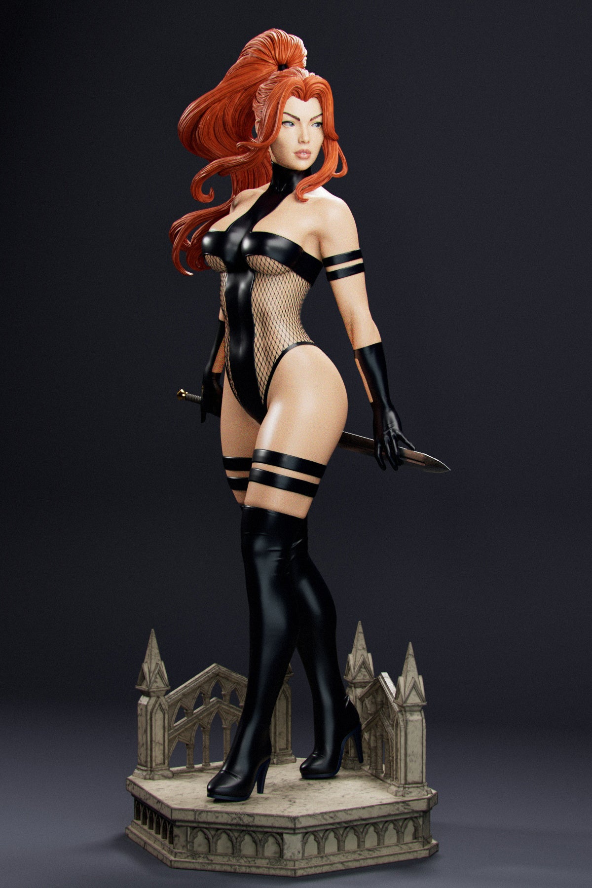 Avengeline Sculpture (75mm to 500mm) - Unassembled/Unpainted/3D Print