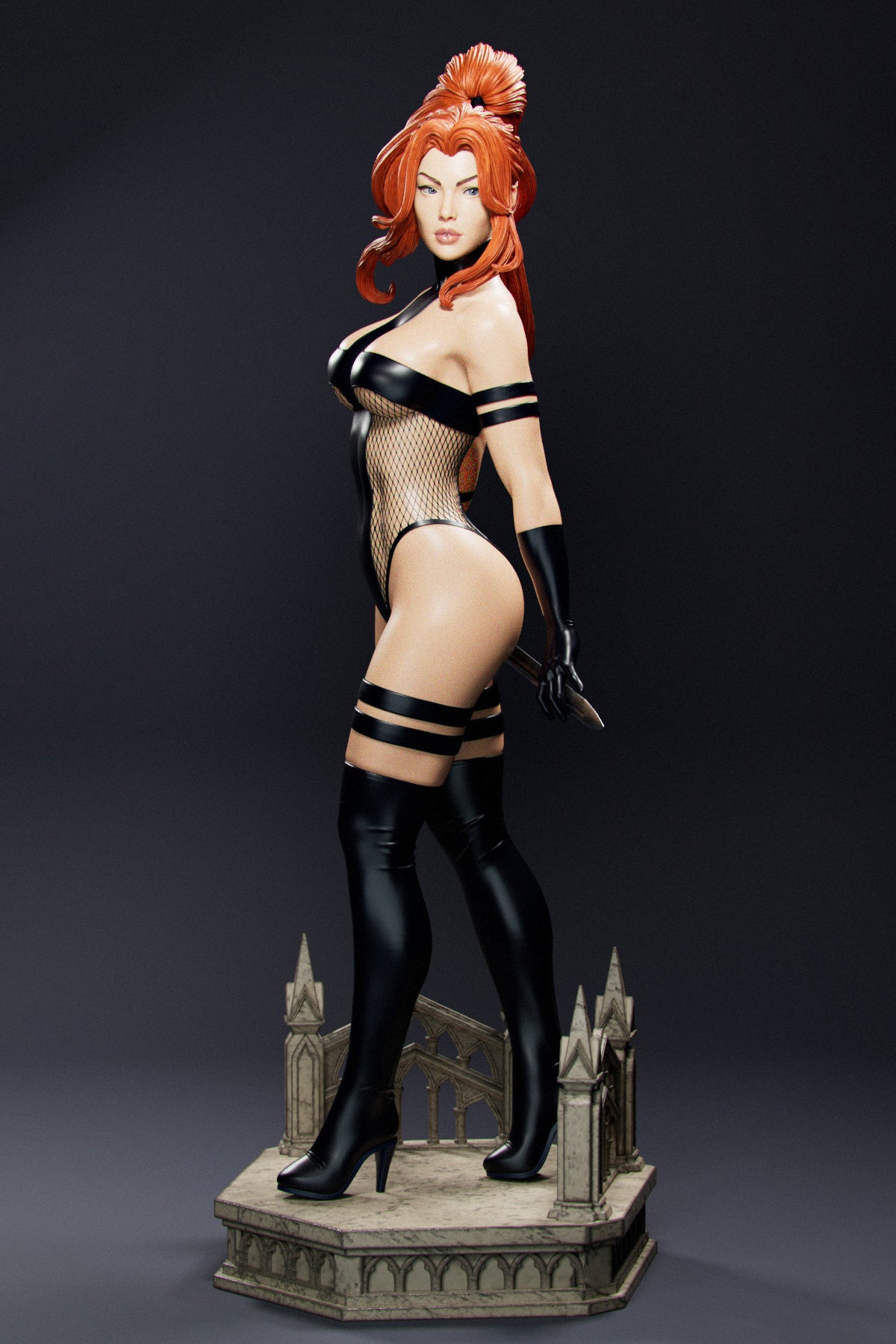 Avengeline Sculpture (75mm to 500mm) - Unassembled/Unpainted/3D Print