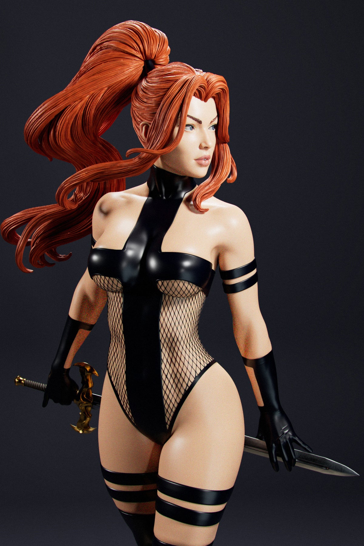 Avengeline Sculpture (75mm to 500mm) - Unassembled/Unpainted/3D Print