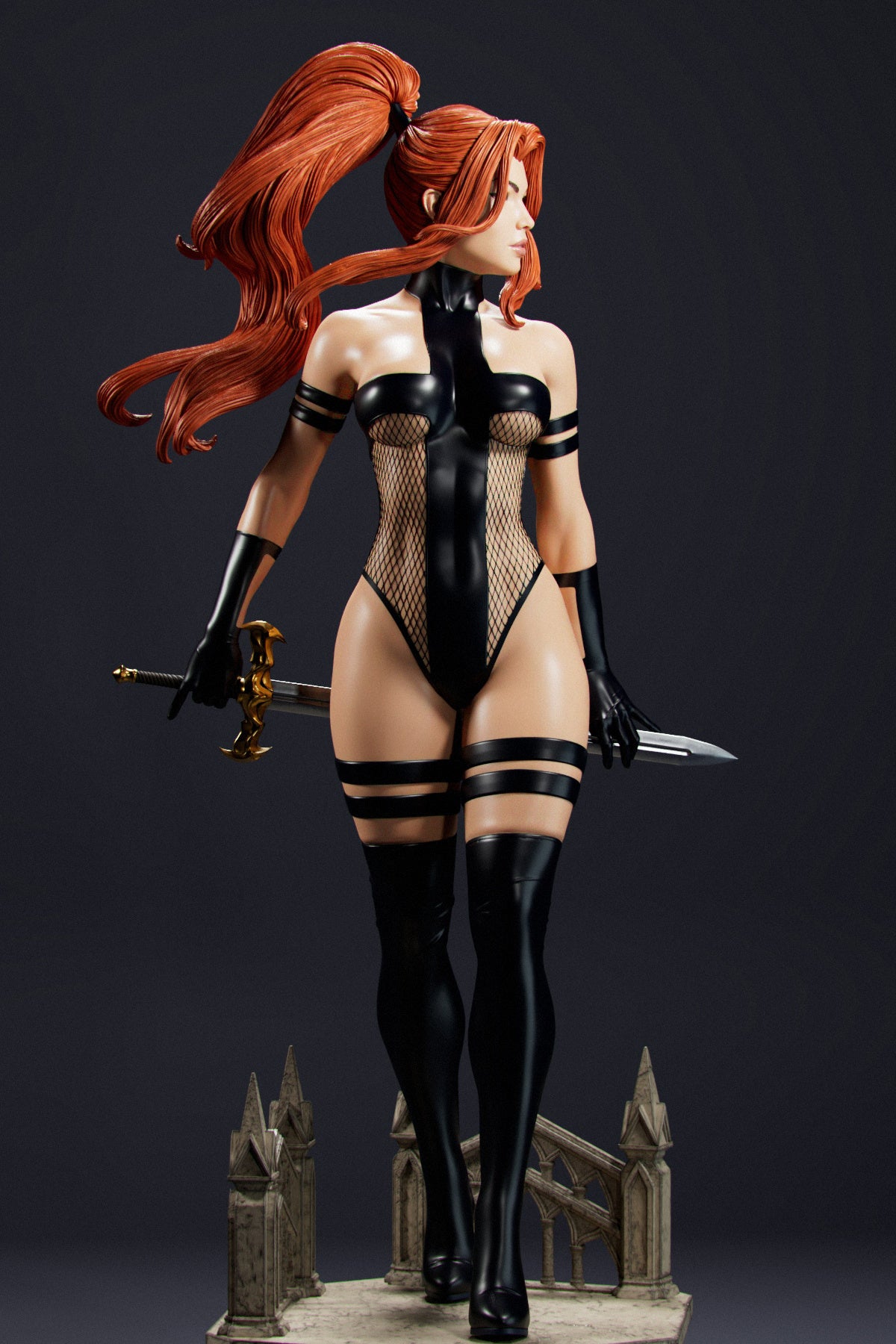 Avengeline Sculpture (75mm to 500mm) - Unassembled/Unpainted/3D Print