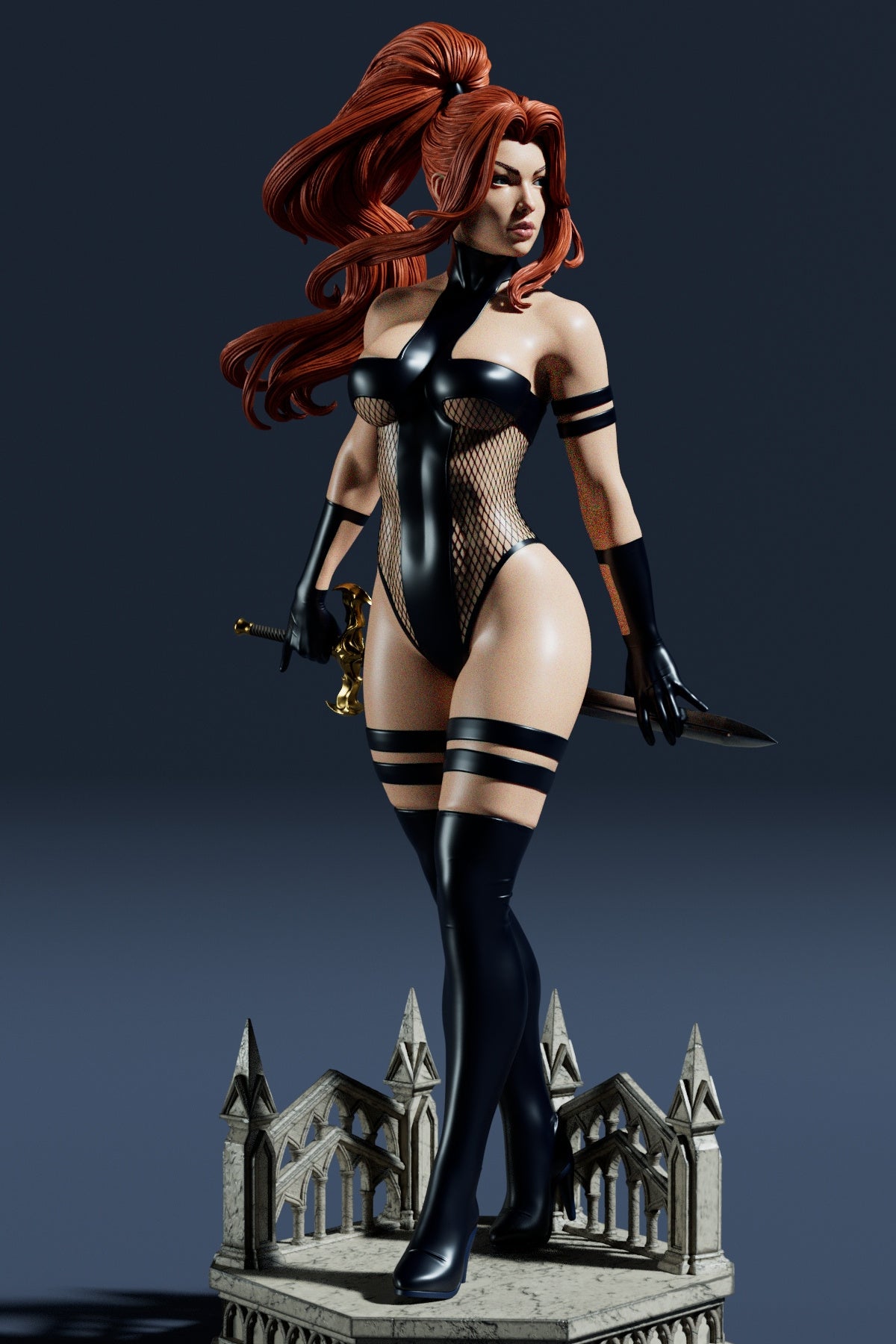 Avengeline Sculpture (75mm to 500mm) - Unassembled/Unpainted/3D Print