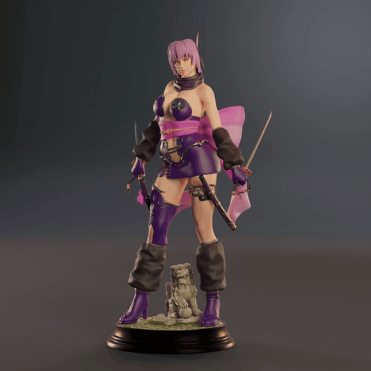 Sculpture Ayane (75 mm à 500 mm) - Non assemblée/Non peinte/Impression 3D