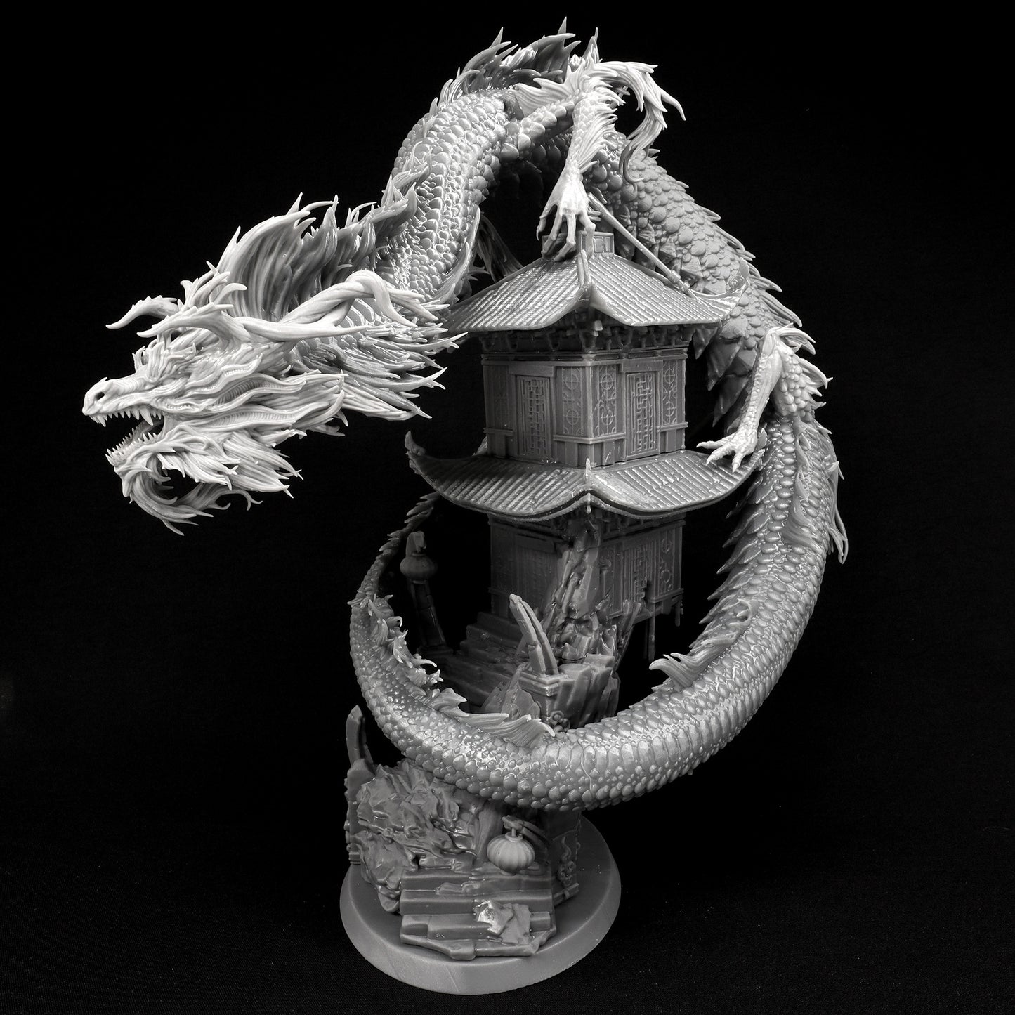 Azure Dragon - by Mini Monster Mayhem- Tabletop RPG Miniature - Roleplaying 3D Printed Fantasy Mini