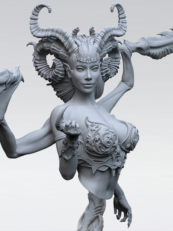 BLISSARAH THE WONDROUS - Bust - by 3dartDigital - Tabletop RPG Miniature - Roleplaying 3D Printed Fantasy Mini