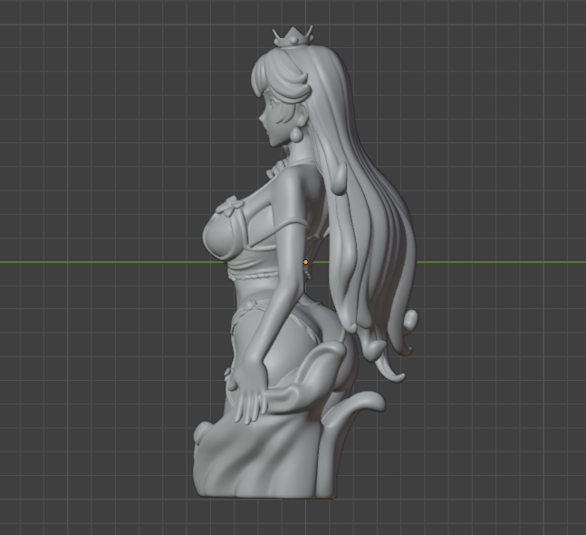 Princess Peach Bust (75mm to 500mm) - Unassembled/Unpainted/3D Print
