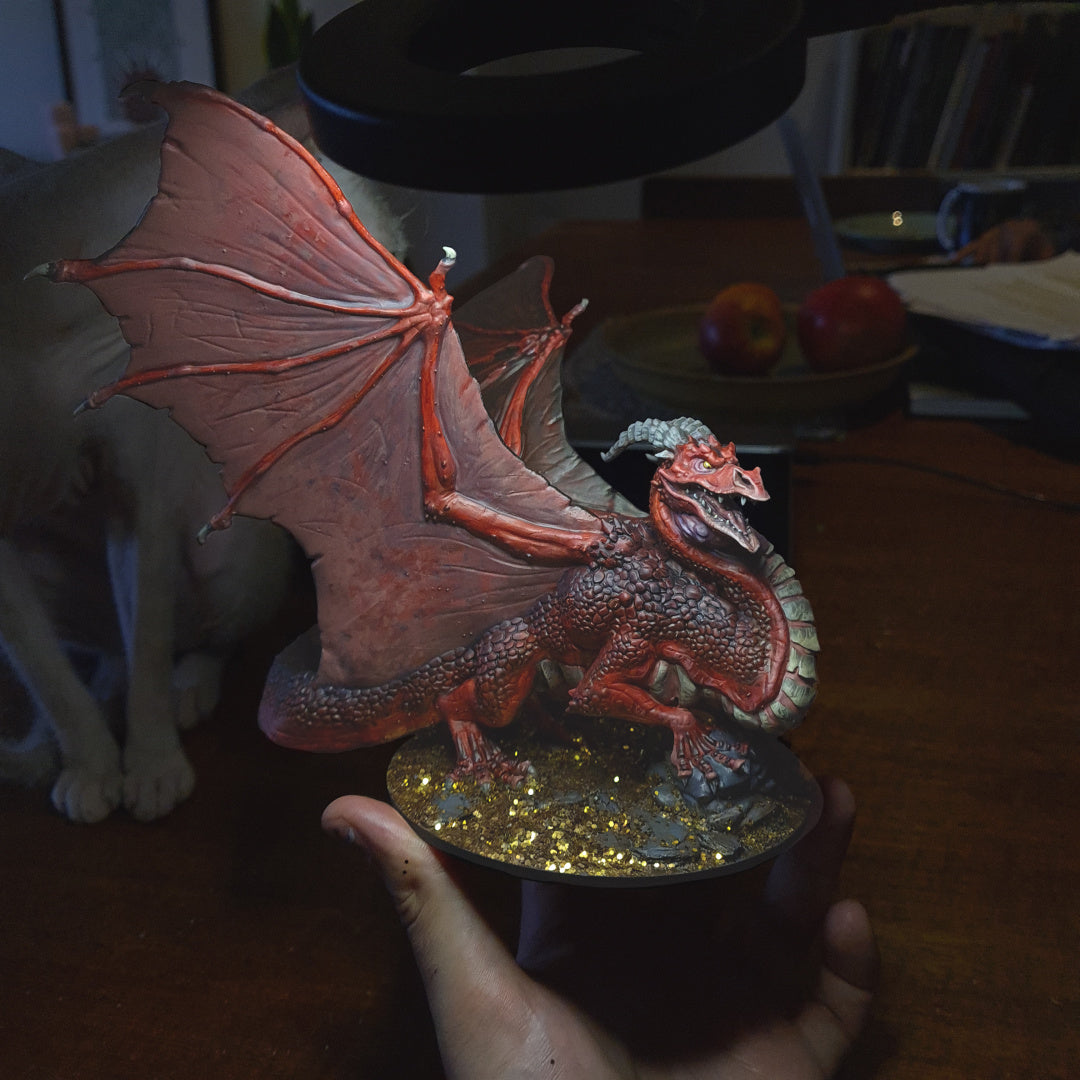 Balch the Resplendent - Ancient Dragon - Dungeons and Dragons - by Warp Minis- Tabletop RPG Miniature - Roleplaying 3D Printed Fantasy Mini