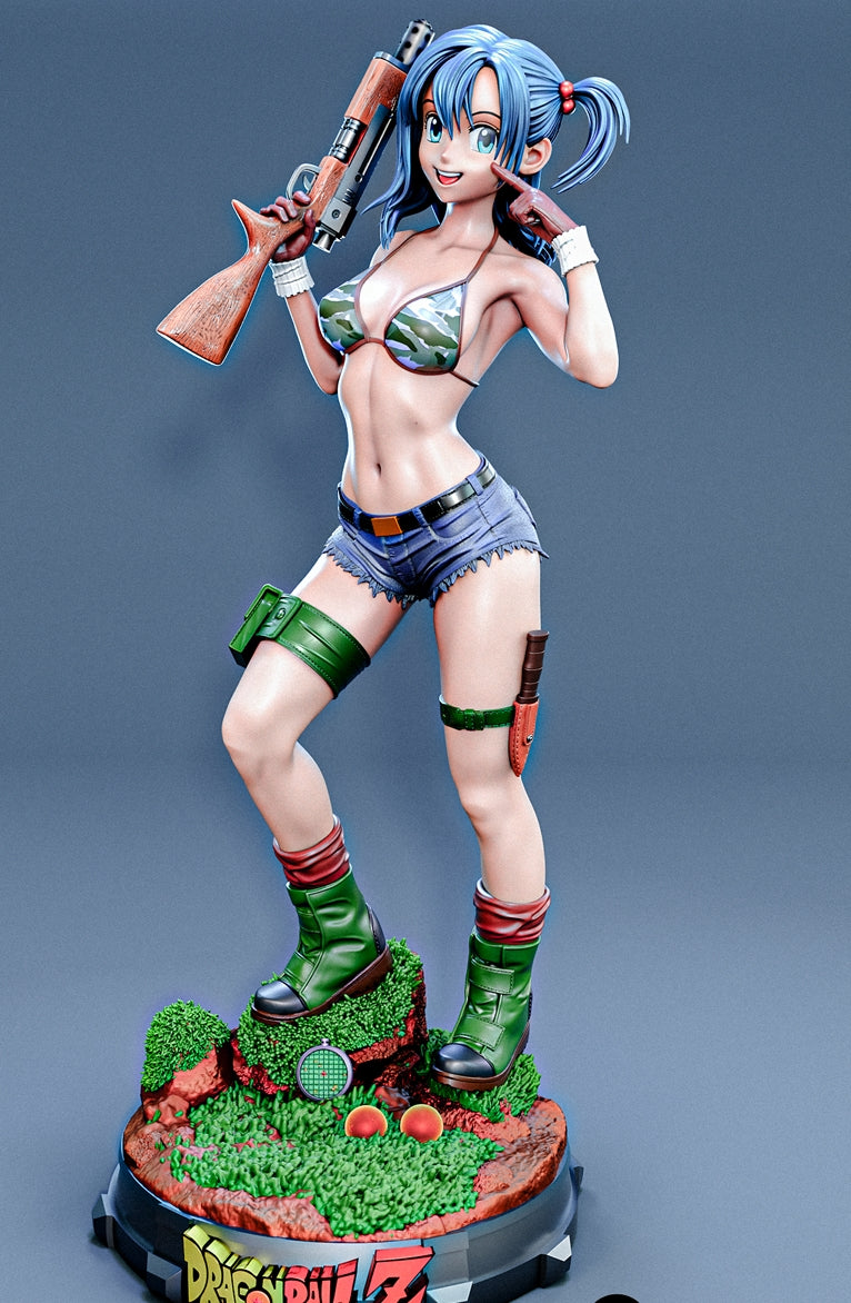 Bulma Sculpture (75mm to 500mm) - Unassembled/Unpainted/3D Print