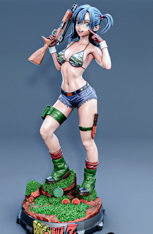 Bulma Sculpture (75mm to 500mm) - Unassembled/Unpainted/3D Print