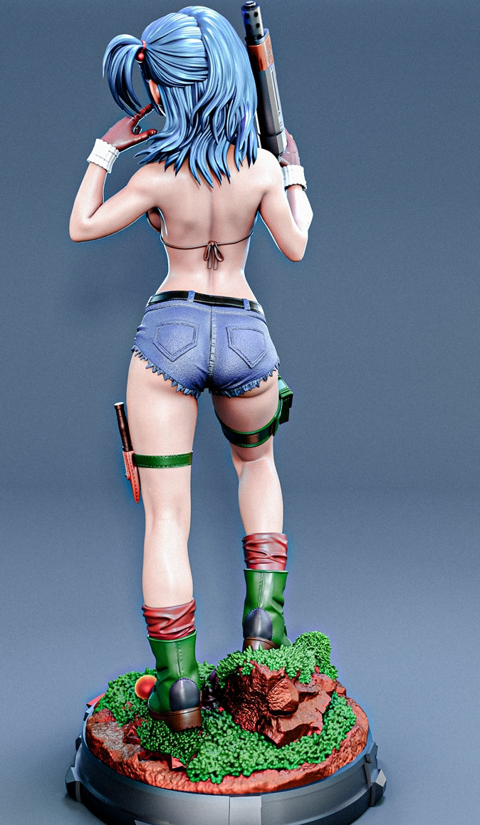 Bulma Sculpture (75mm to 500mm) - Unassembled/Unpainted/3D Print