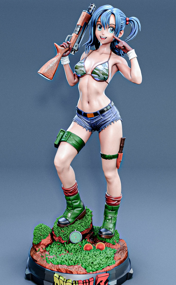 Bulma Sculpture (75mm to 500mm) - Unassembled/Unpainted/3D Print
