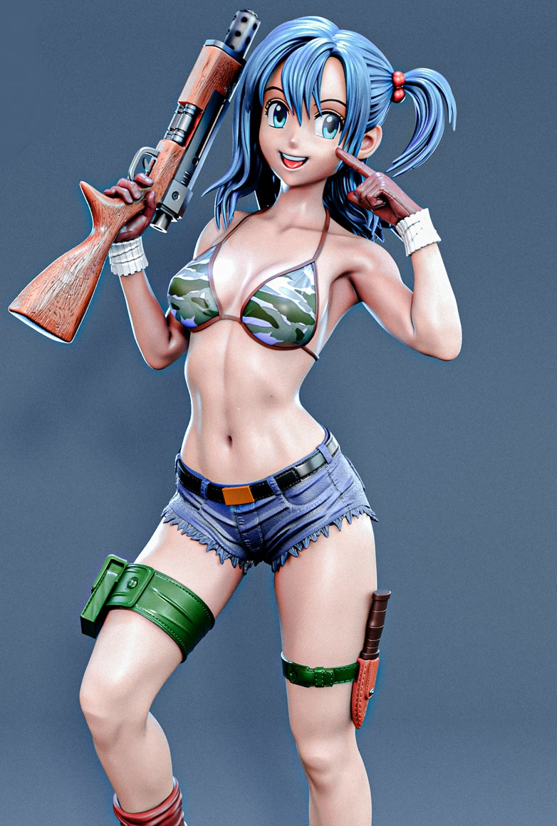 Bulma Sculpture (75mm to 500mm) - Unassembled/Unpainted/3D Print
