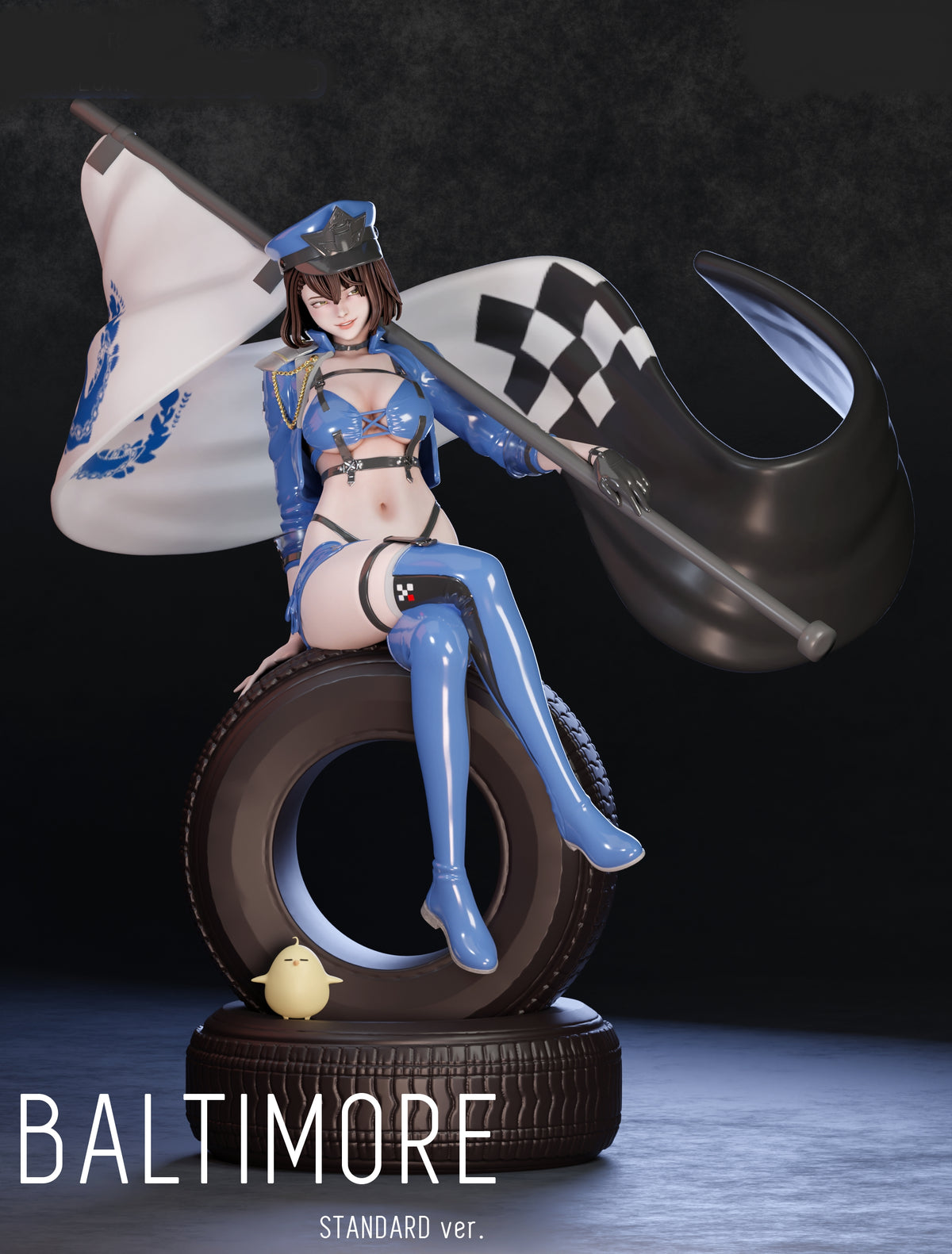 Baltimore SFW/NSFW Sculpture (75mm to 500mm) - Unassembled/Unpainted/3D Print