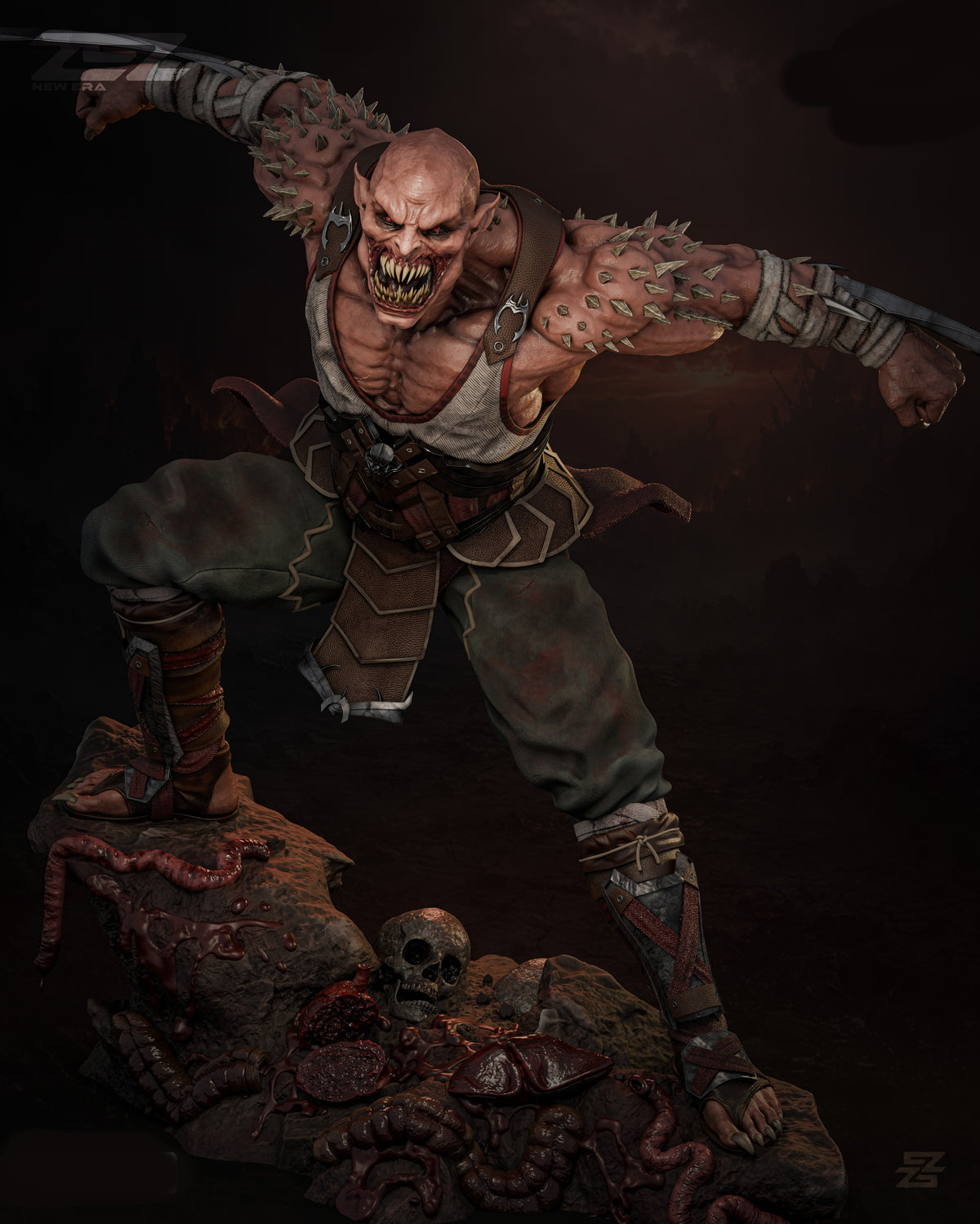 Baraka Sculpture (75mm to 500mm) - Unassembled/Unpainted/3D Print