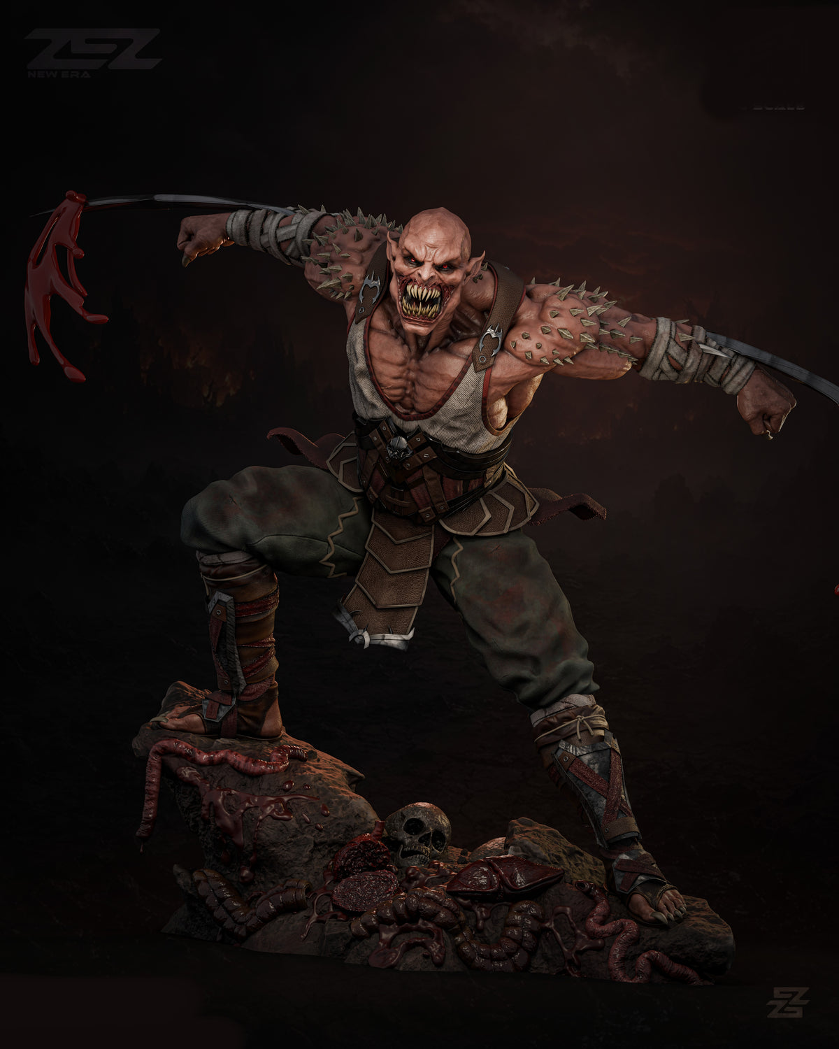 Baraka Sculpture (75mm to 500mm) - Unassembled/Unpainted/3D Print