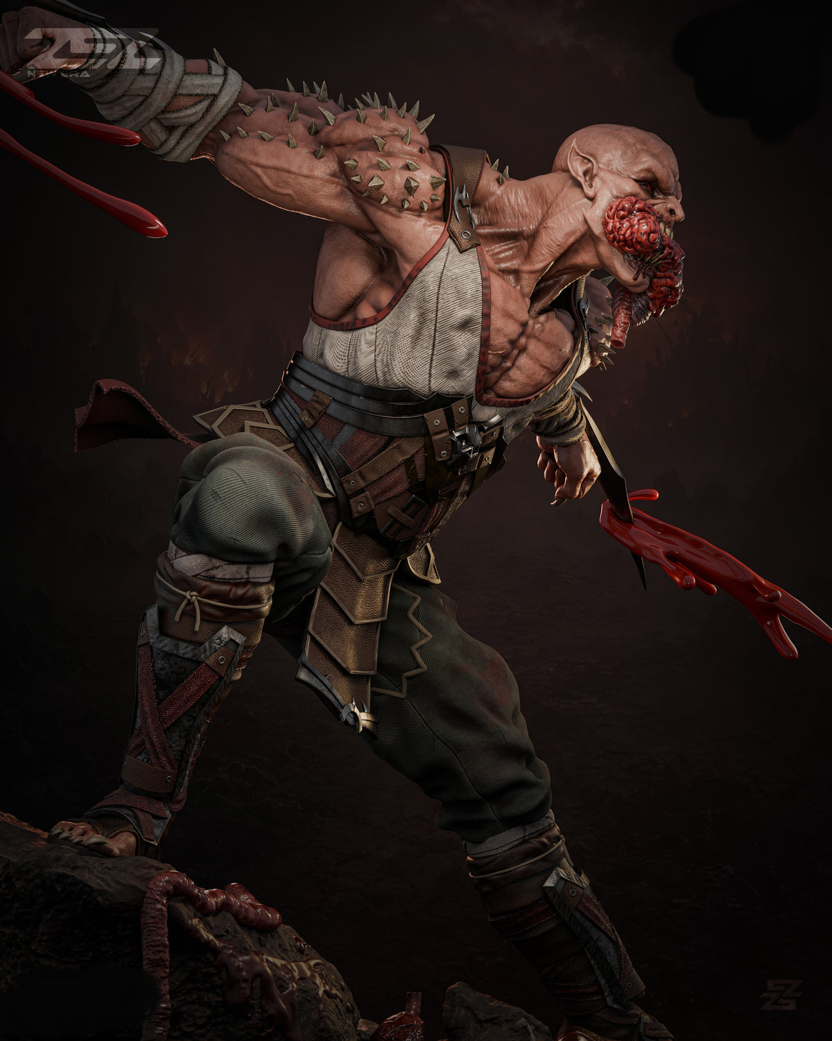 Baraka Sculpture (75mm to 500mm) - Unassembled/Unpainted/3D Print