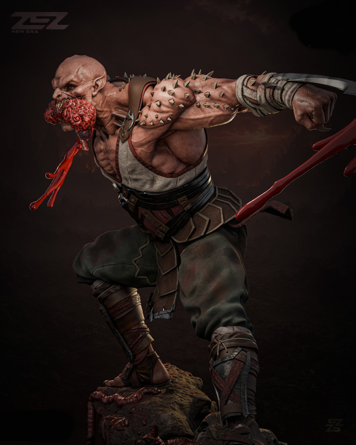 Baraka Sculpture (75mm to 500mm) - Unassembled/Unpainted/3D Print