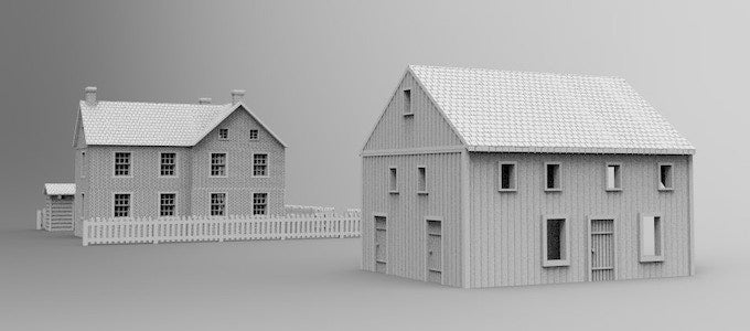 Barn - Terrain - Playable Interior - by Dungeons and Dragons - Tabletop RPG Miniature - Roleplaying 3D Printed Fantasy Mini