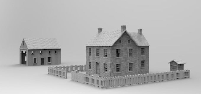 Barn - Terrain - Playable Interior - by Dungeons and Dragons - Tabletop RPG Miniature - Roleplaying 3D Printed Fantasy Mini