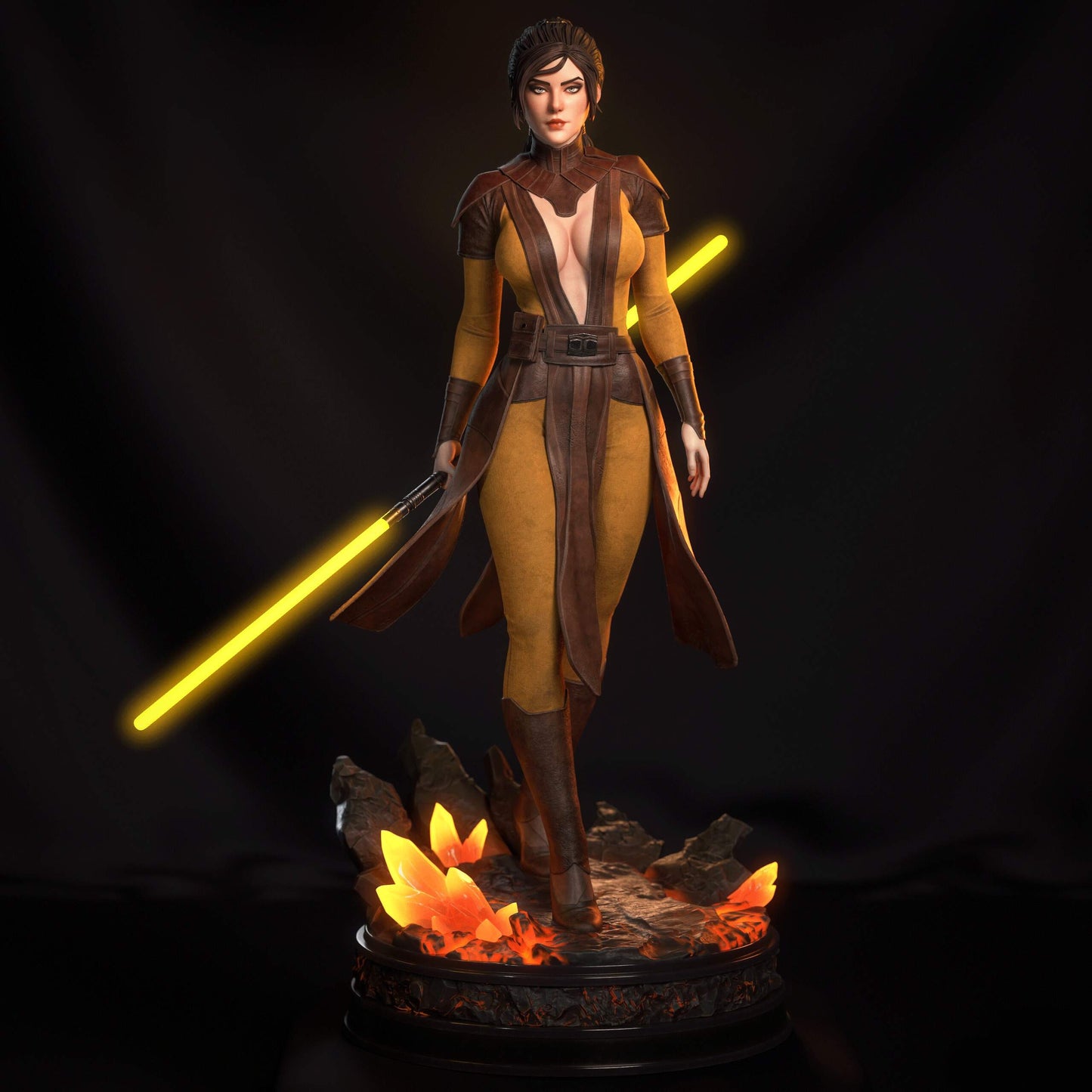 Bastila Shan Sculpture (75mm to 500mm) - Unassembled/Unpainted/3D Print