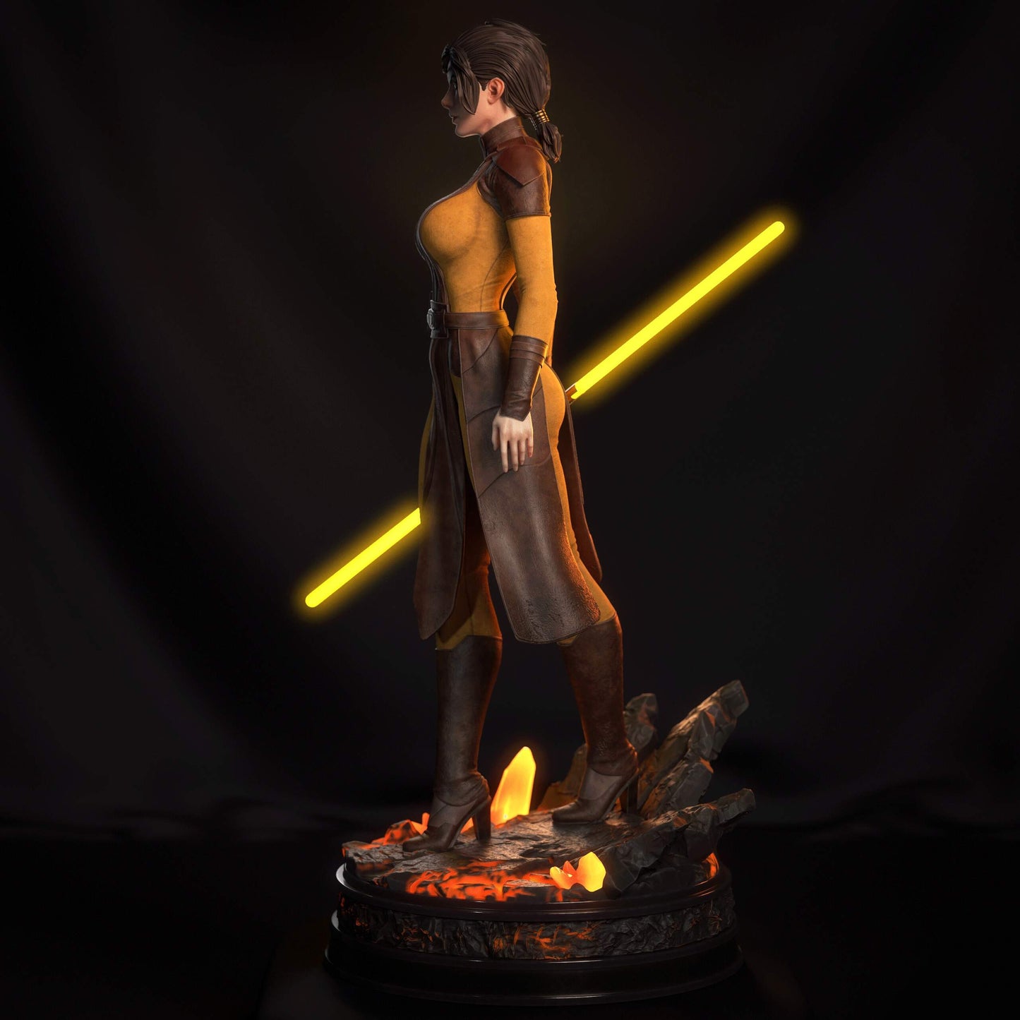 Bastila Shan Sculpture (75mm to 500mm) - Unassembled/Unpainted/3D Print