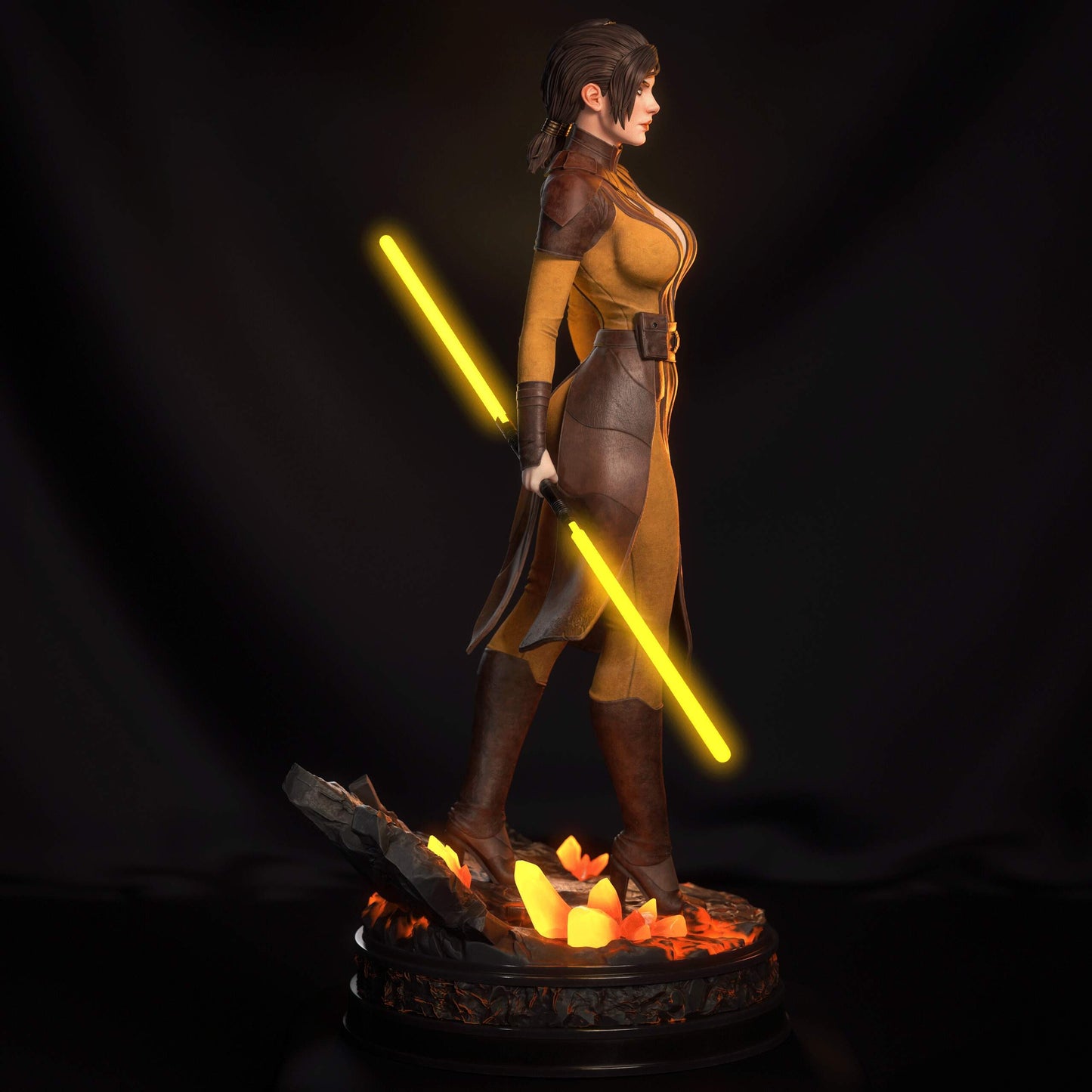 Bastila Shan Sculpture (75mm to 500mm) - Unassembled/Unpainted/3D Print