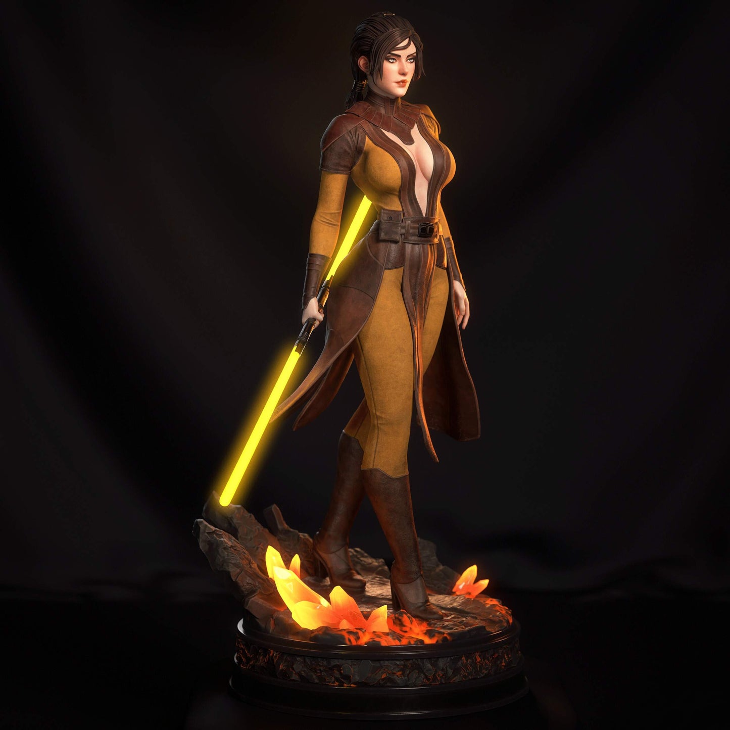 Bastila Shan Sculpture (75mm to 500mm) - Unassembled/Unpainted/3D Print