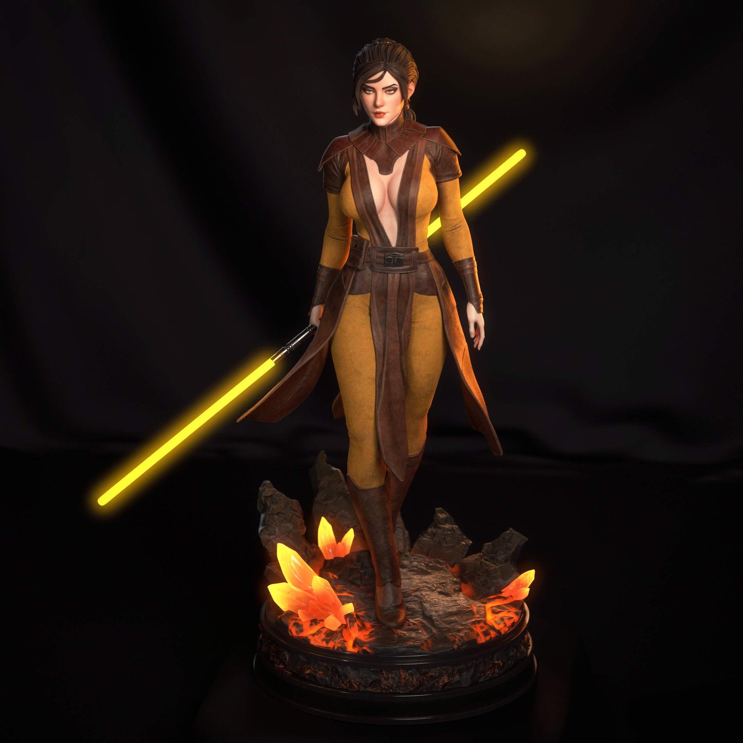 Bastila Shan Sculpture (75mm to 500mm) - Unassembled/Unpainted/3D Print