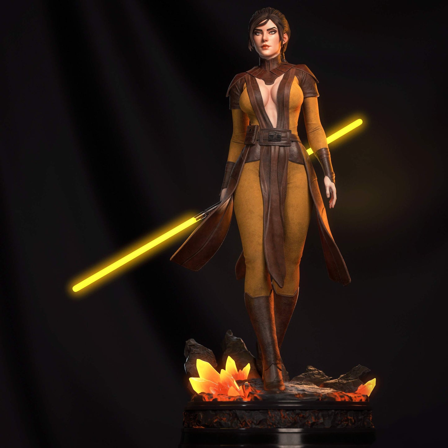 Bastila Shan Sculpture (75mm to 500mm) - Unassembled/Unpainted/3D Print