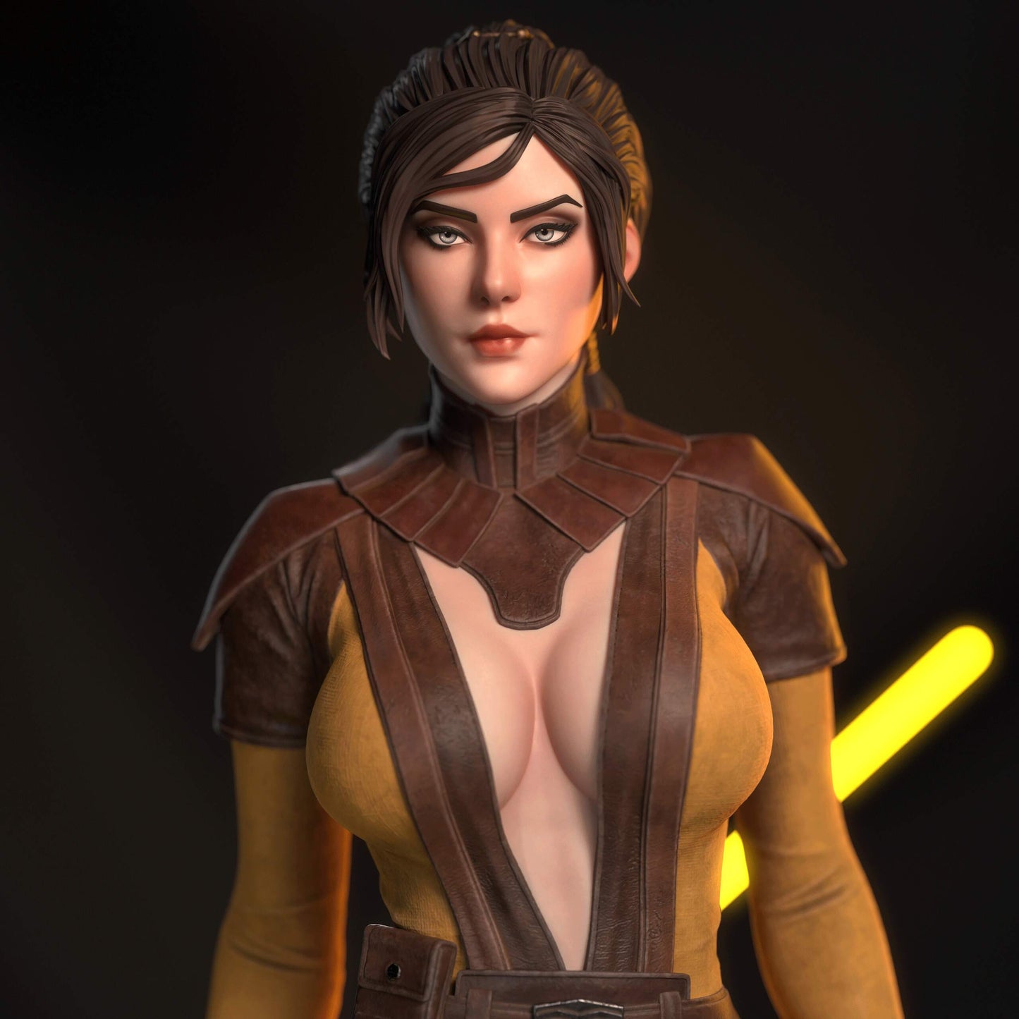 Bastila Shan Sculpture (75mm to 500mm) - Unassembled/Unpainted/3D Print