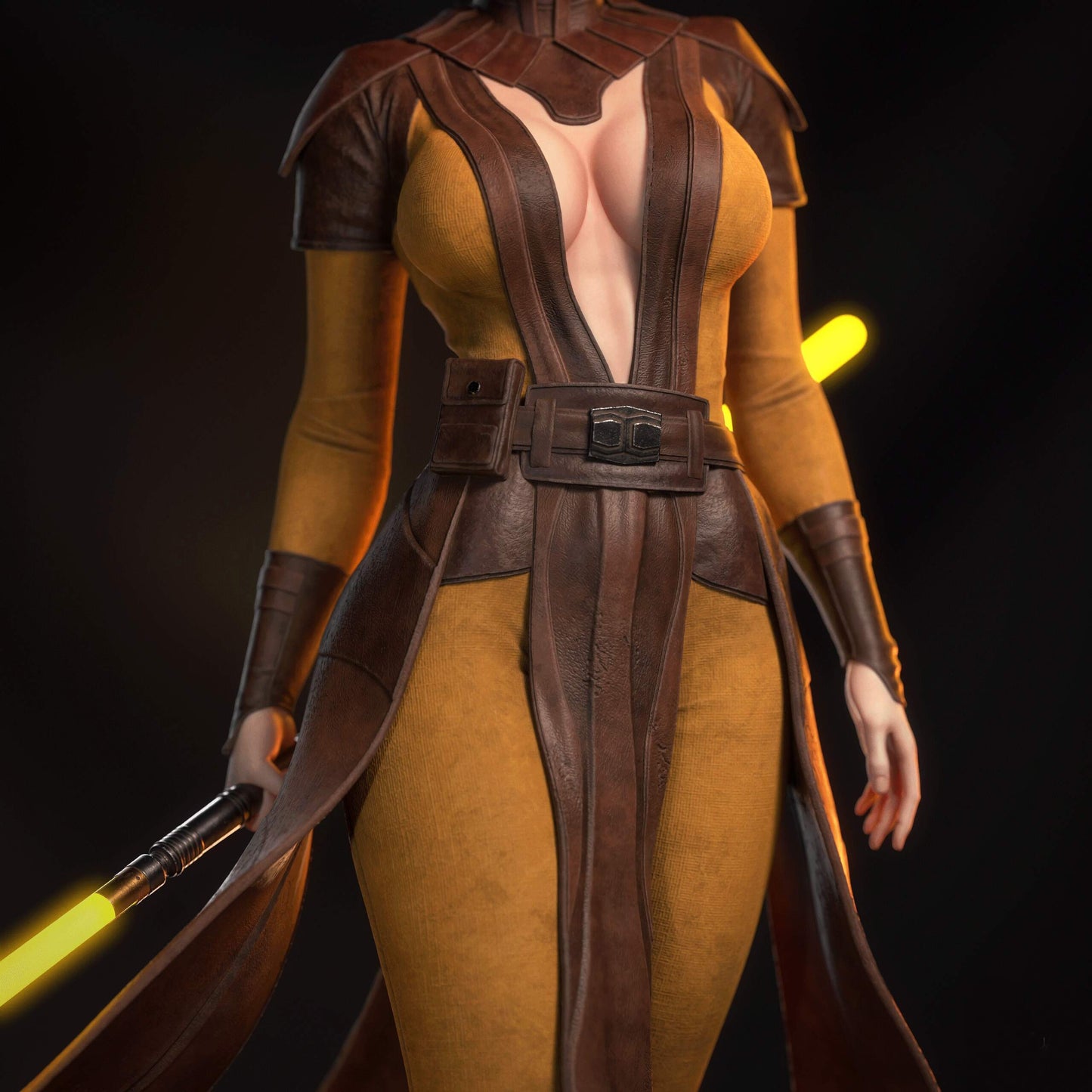 Bastila Shan Sculpture (75mm to 500mm) - Unassembled/Unpainted/3D Print