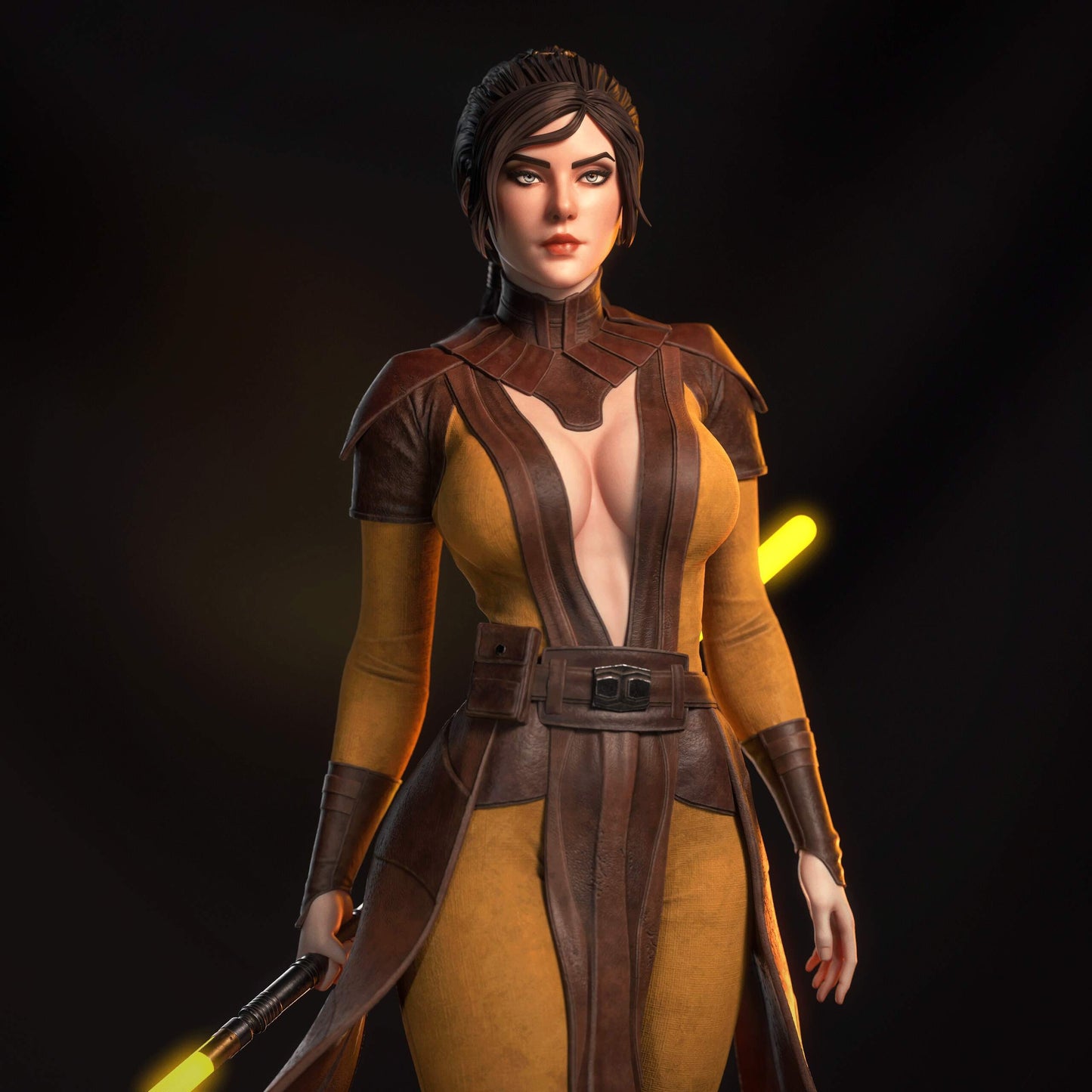 Bastila Shan Sculpture (75mm to 500mm) - Unassembled/Unpainted/3D Print