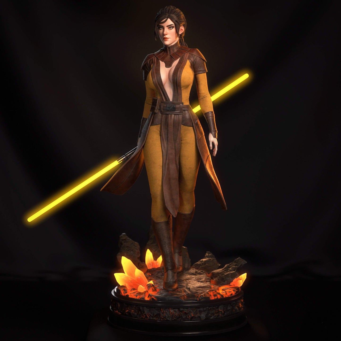 Bastila Shan Sculpture (75mm to 500mm) - Unassembled/Unpainted/3D Print