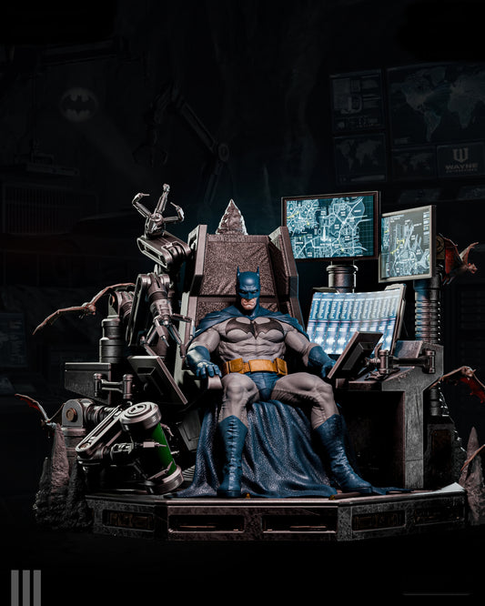Bat in the Batcave Sculpture (75mm to 500mm) - Unassembled/Unpainted/3D Print