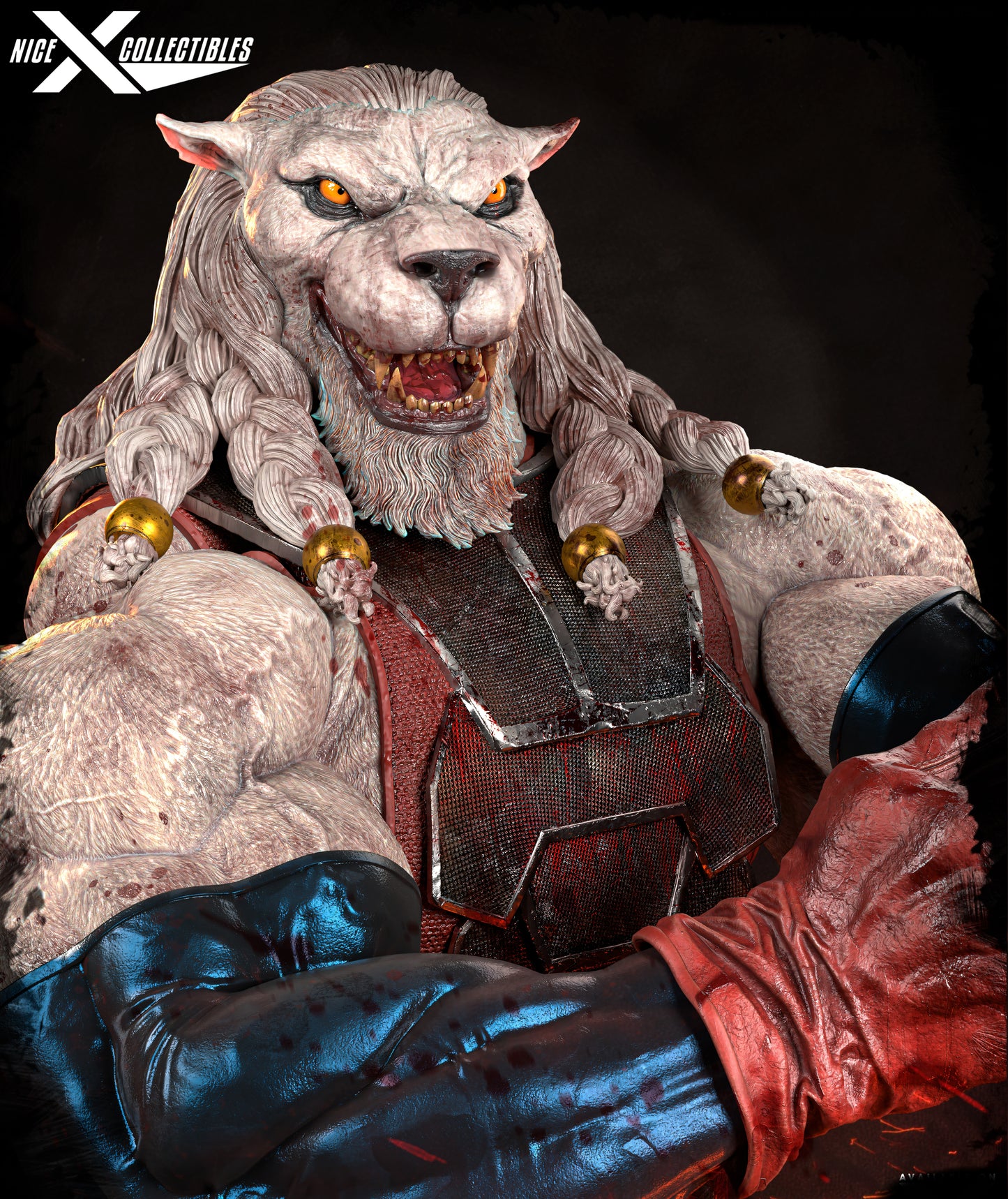 Battle Beast Sculpture (75mm to 500mm) - Unassembled/Unpainted/3D Print