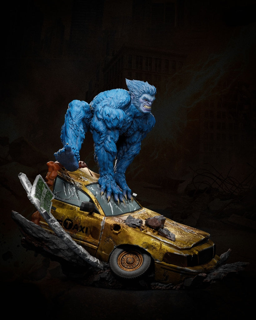 Beast Sculpture (75mm to 500mm) - Unassembled/Unpainted/3D Print