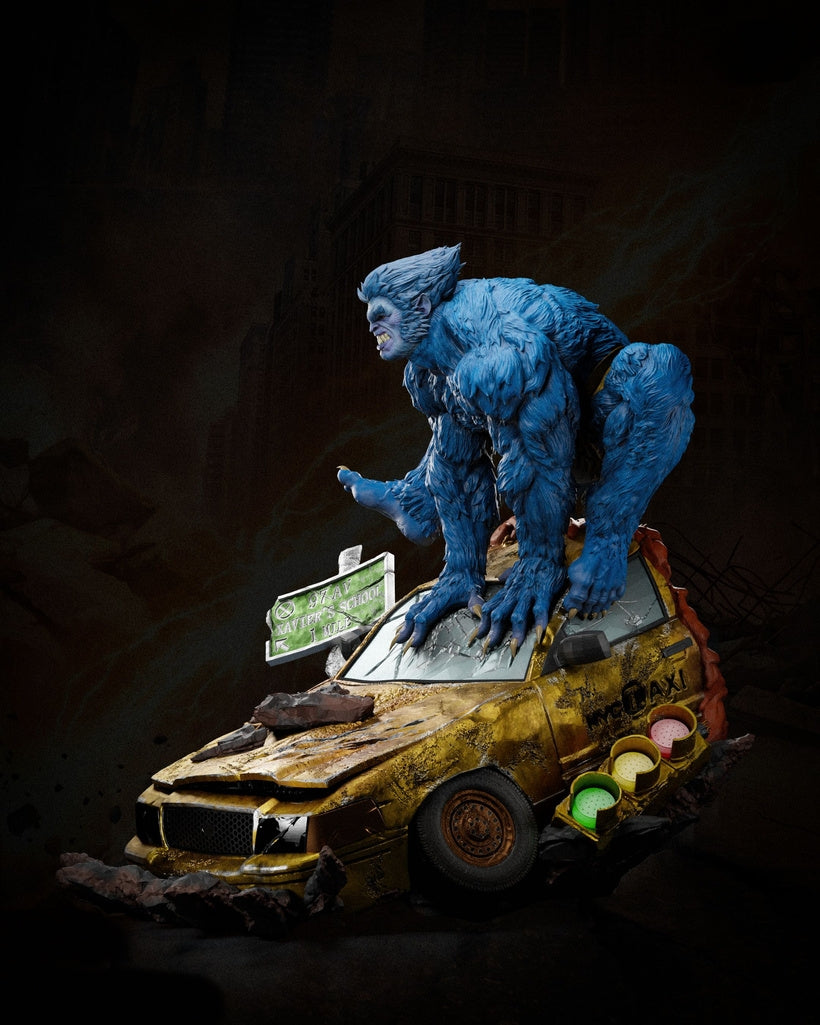 Beast Sculpture (75mm to 500mm) - Unassembled/Unpainted/3D Print