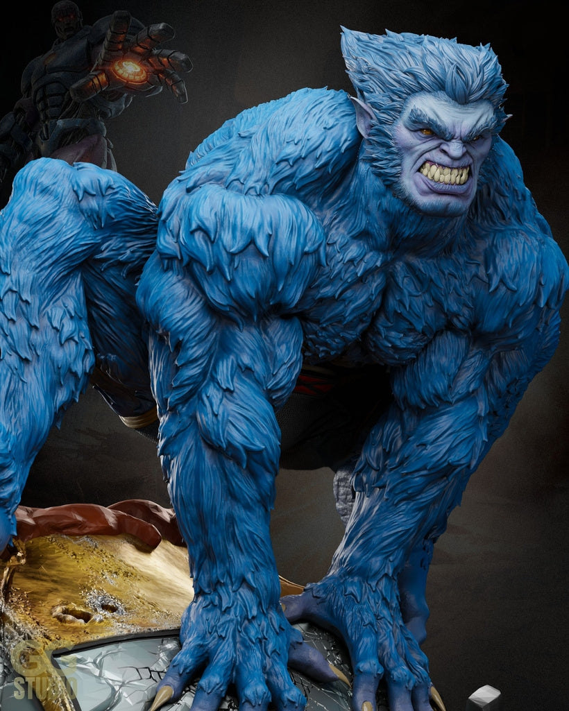 Beast Sculpture (75mm to 500mm) - Unassembled/Unpainted/3D Print