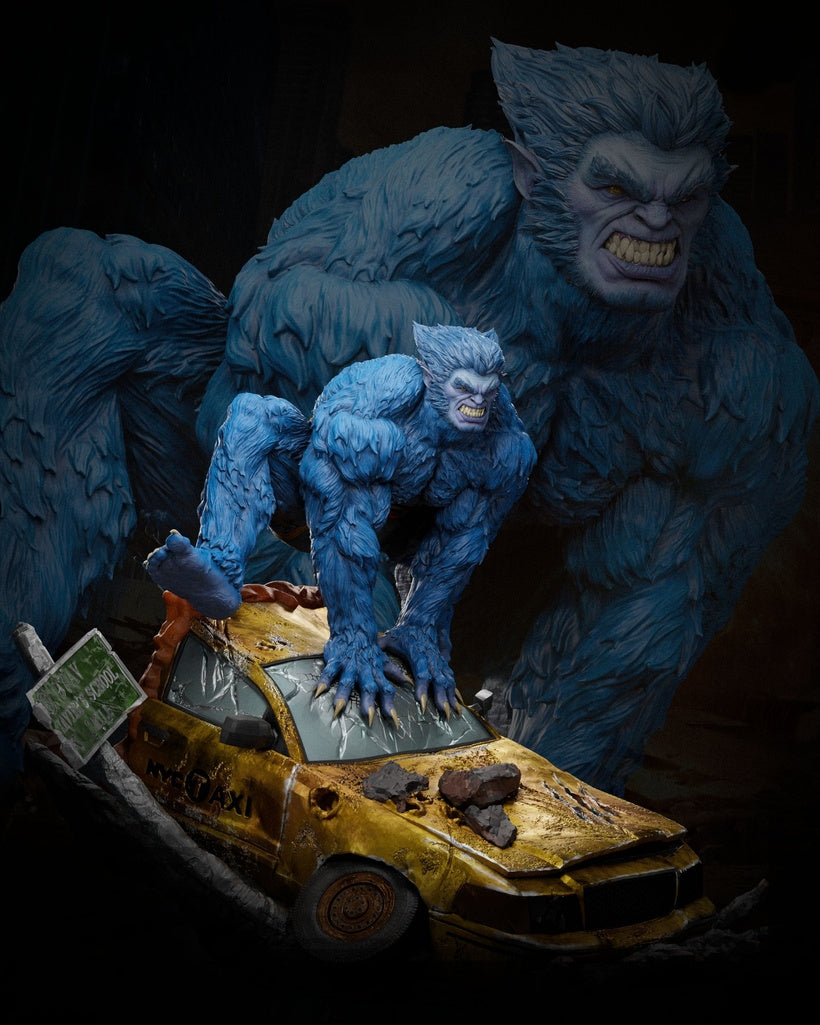Beast Sculpture (75mm to 500mm) - Unassembled/Unpainted/3D Print