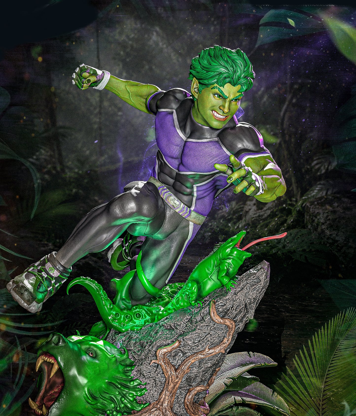 Beast Boy Sculpture (75mm to 500mm) - Unassembled/Unpainted/3D Print