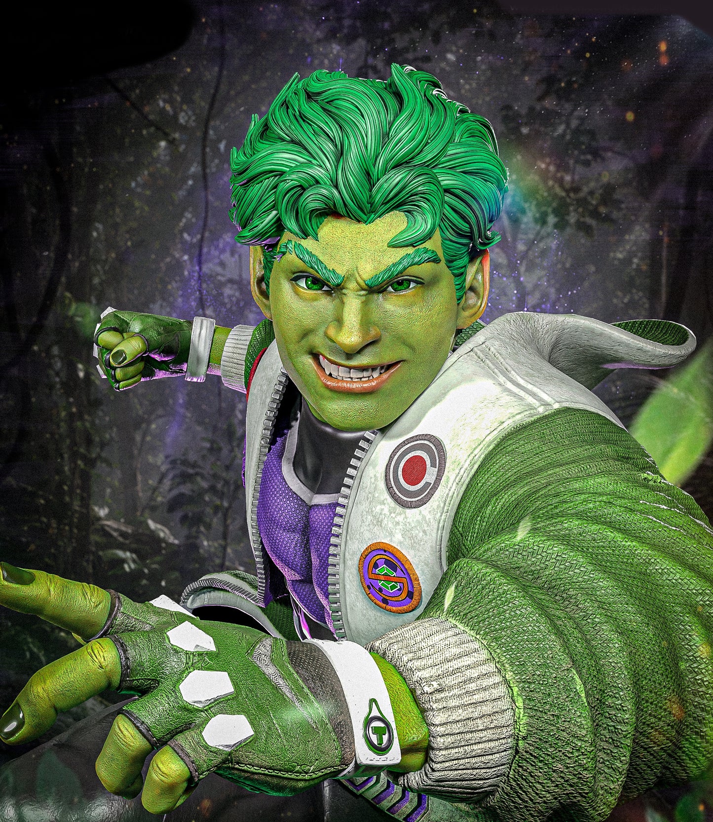 Beast Boy Sculpture (75mm to 500mm) - Unassembled/Unpainted/3D Print