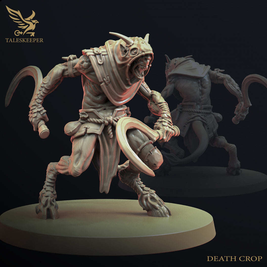 Beastman Death Crop - Dungeons and Dragons - by Tales Keeper Miniatures - Tabletop RPG Miniature - Roleplaying 3D Printed Fantasy Mini