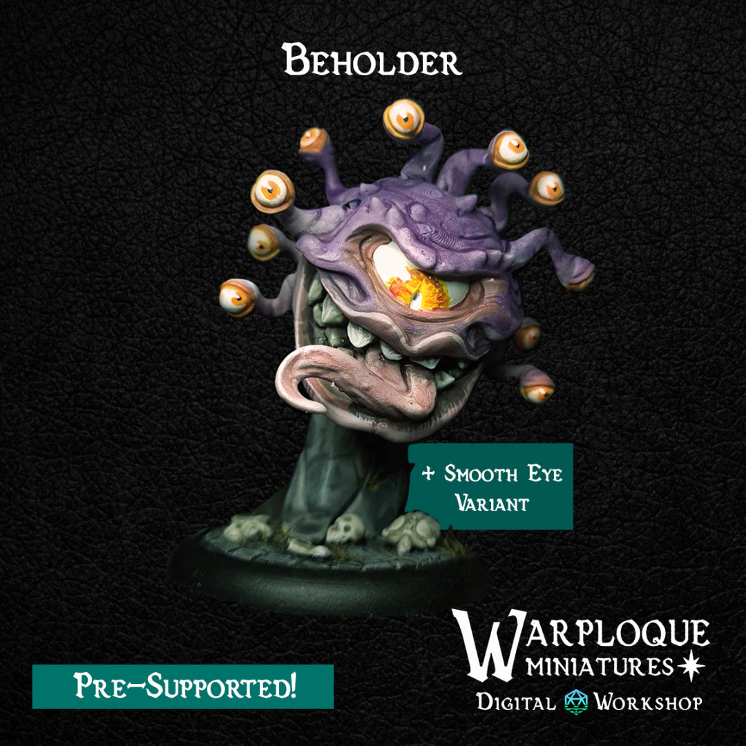 Beholder - Dungeons and Dragons - by Warp Minis- Tabletop RPG Miniature - Roleplaying 3D Printed Fantasy Mini