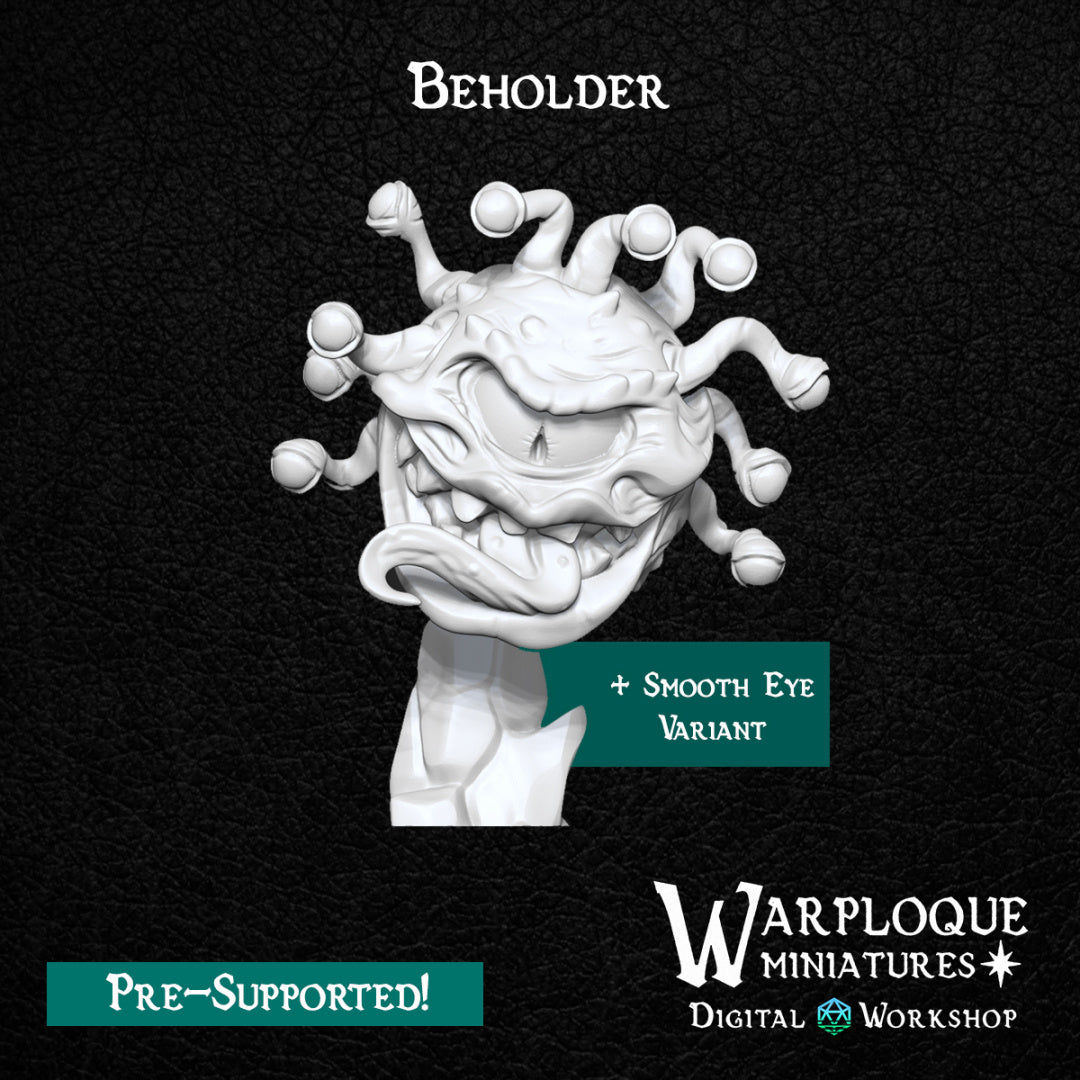 Beholder - Dungeons and Dragons - by Warp Minis- Tabletop RPG Miniature - Roleplaying 3D Printed Fantasy Mini