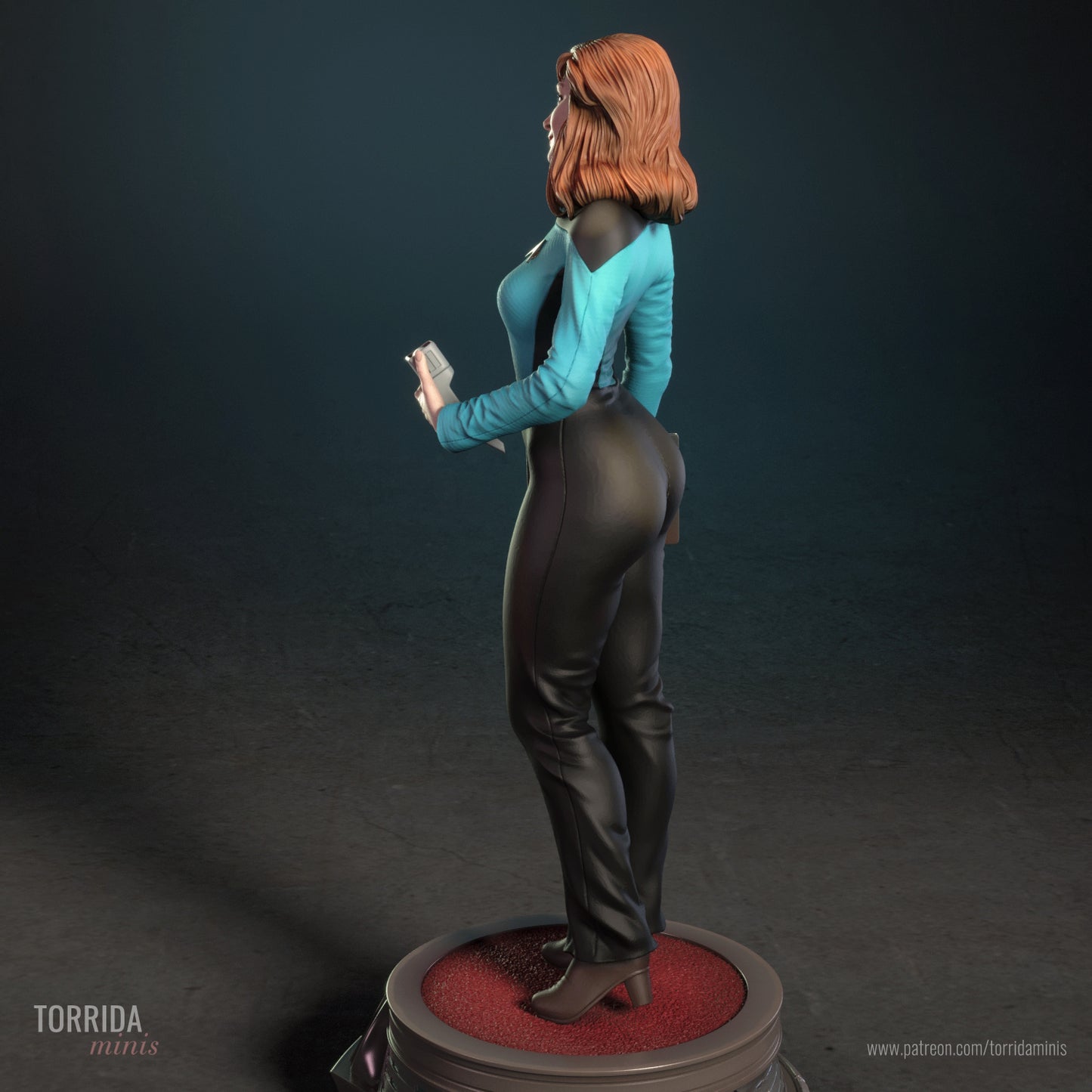 Beverly Crusher Sculpture (75mm to 500mm) - Unassembled/Unpainted/3D Print