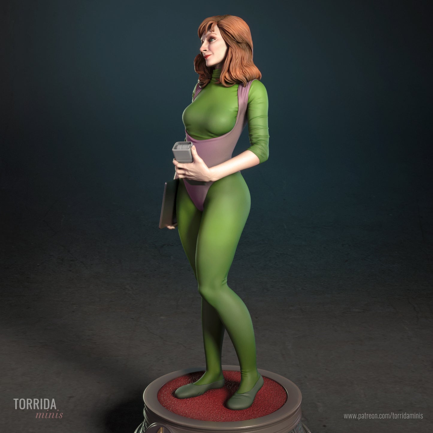 Beverly Crusher Sculpture (75mm to 500mm) - Unassembled/Unpainted/3D Print